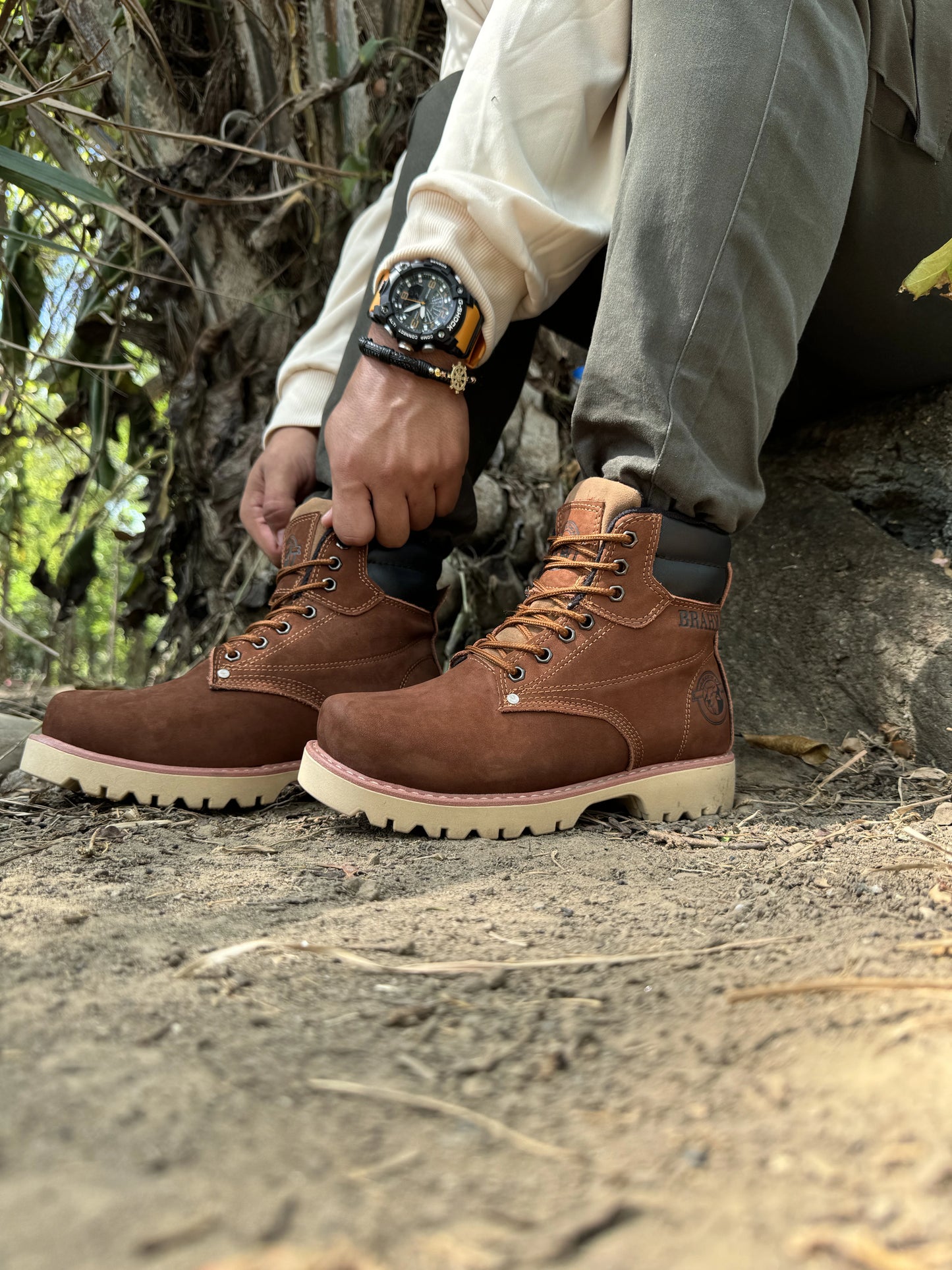 Bota Brahma en Cuero