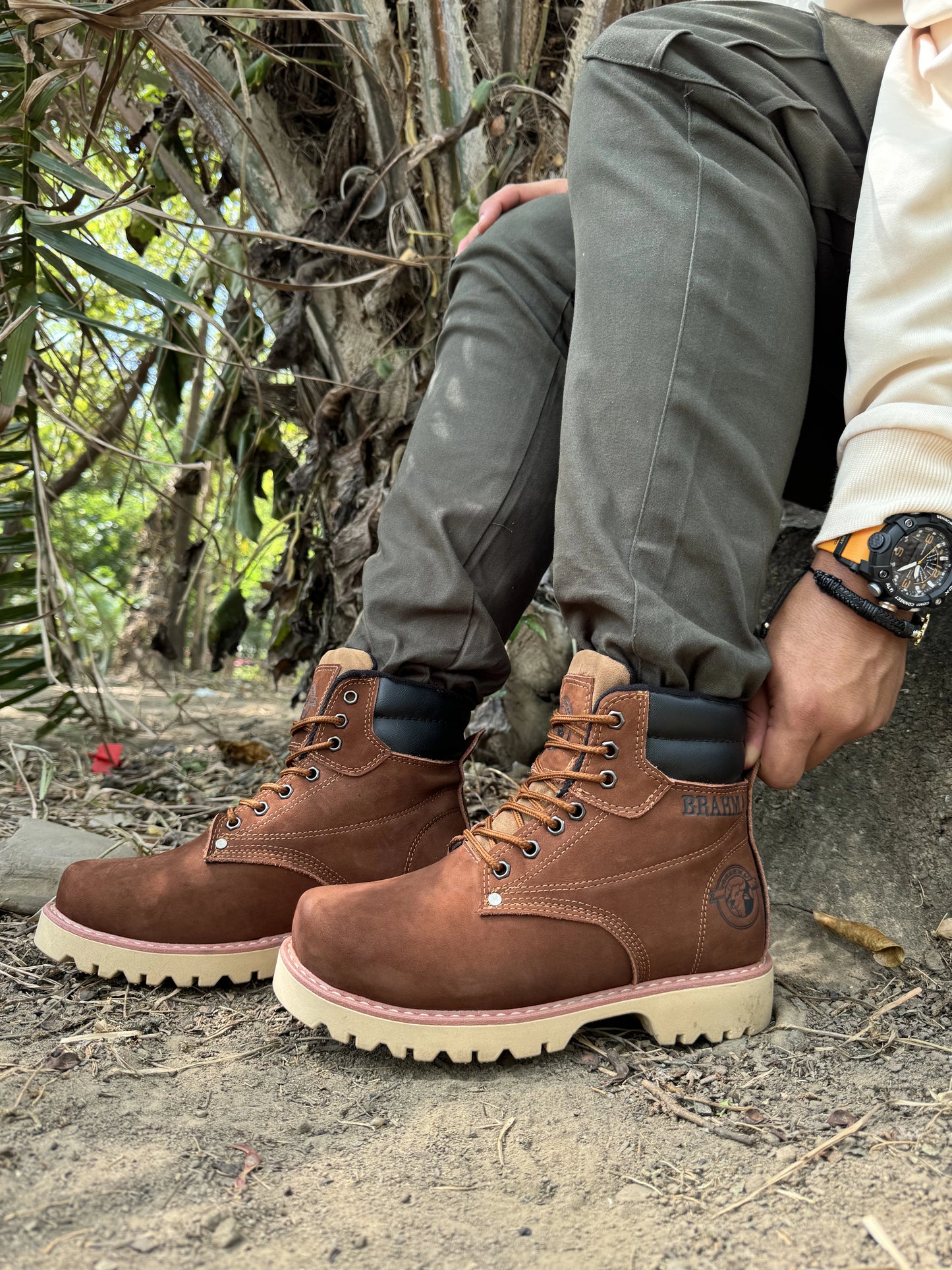 Bota Brahma en Cuero