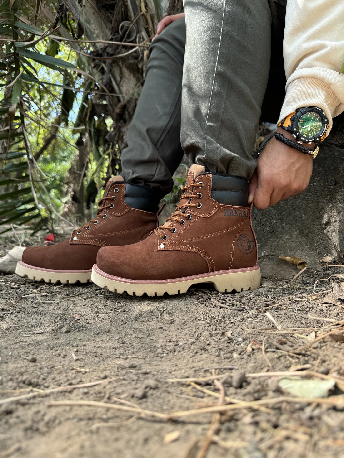 Bota Brahma en Cuero